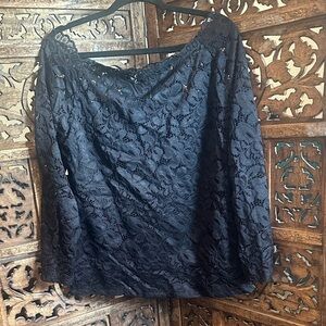 Diva Elegant Black Lace Women's Top